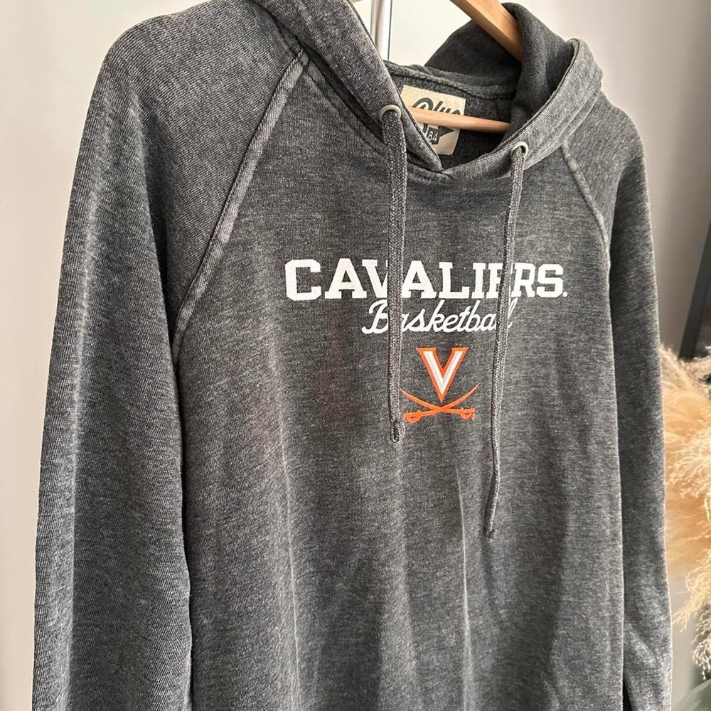 UVA Blue 84 Cavaliers Basketball Charcoal Hoodie XL - Picture 4 of 5